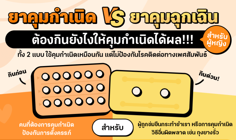 ยาคุมกำเนิด VS ยาคุมฉุกเฉิน